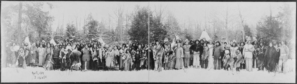Iroquois people photographed in 1914.