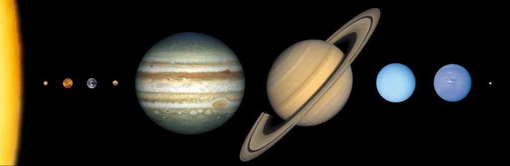 Planet sizes